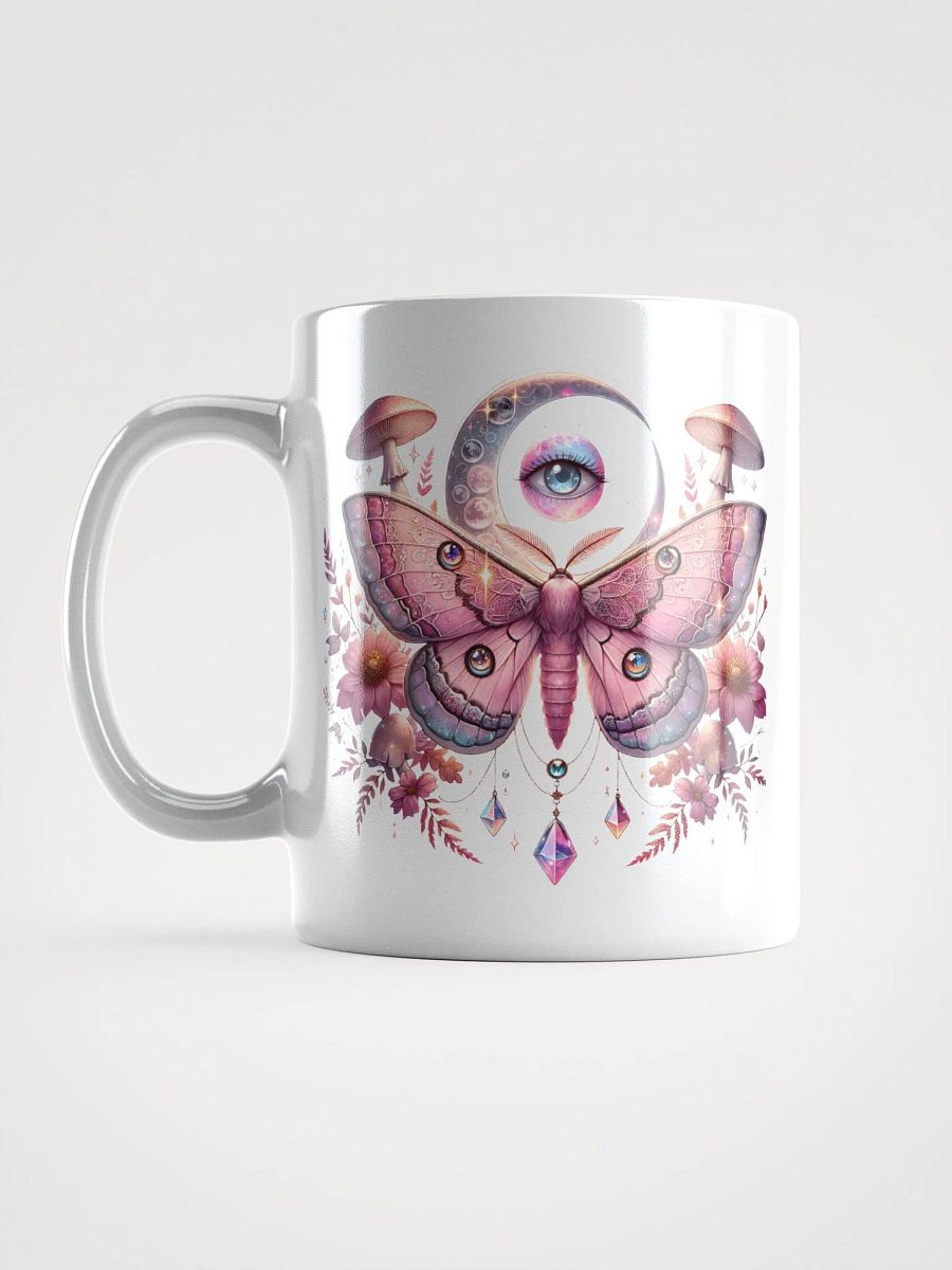 Pink Lunar Moths and Flowers Mug product image (17)