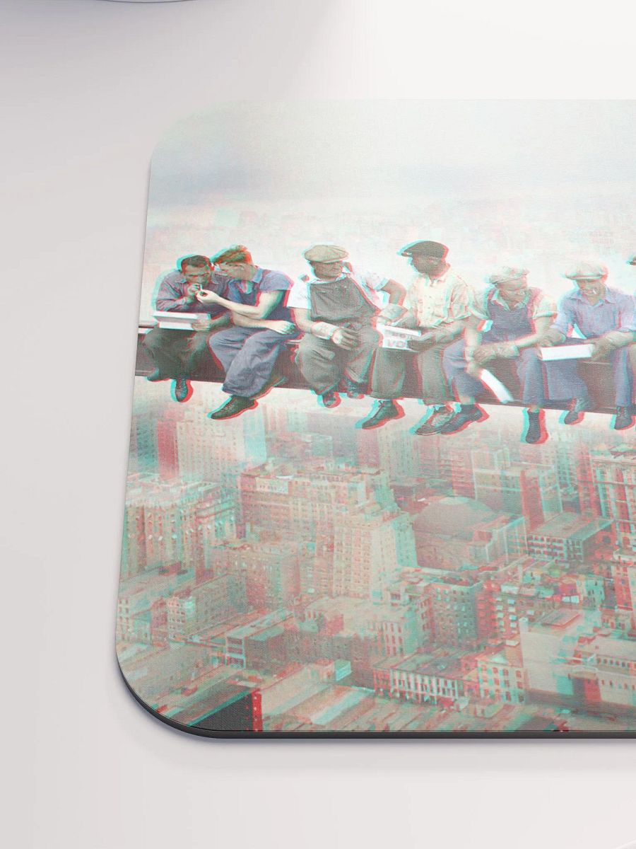 Anaglyph 3D Mouse Pad - Lunch atop Skyscraper in Color. New York 1932 product image (6)
