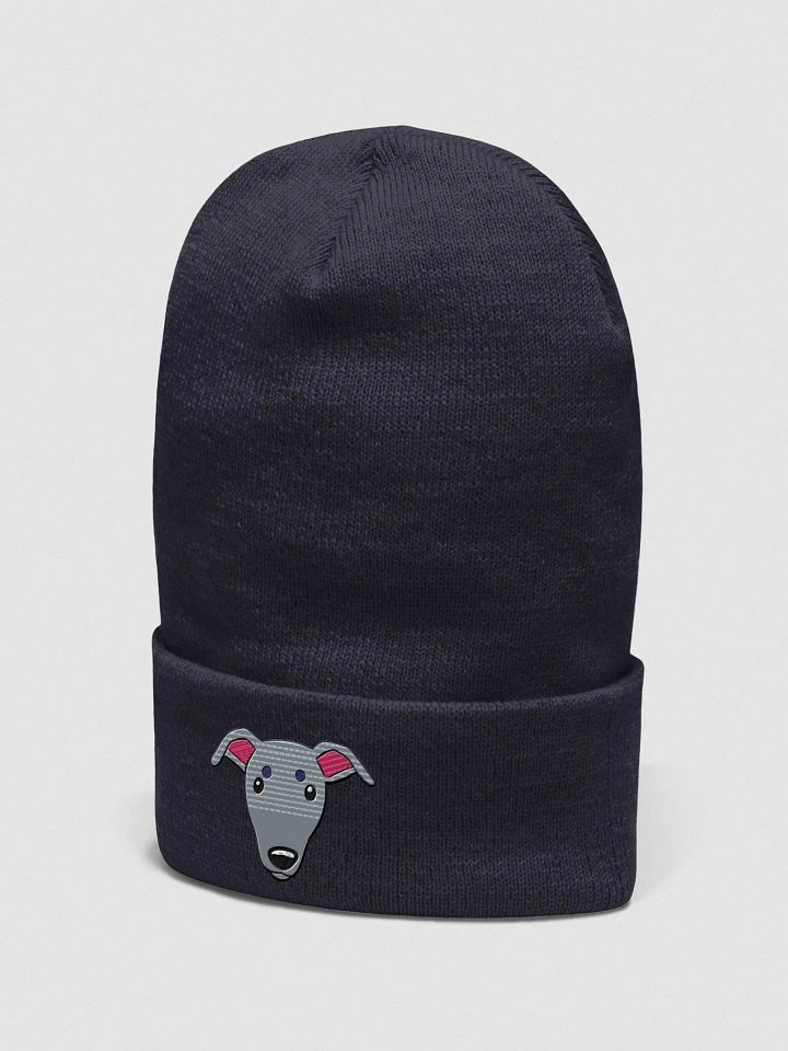 Whippet Dog Face Embroidered Beanie product image (12)