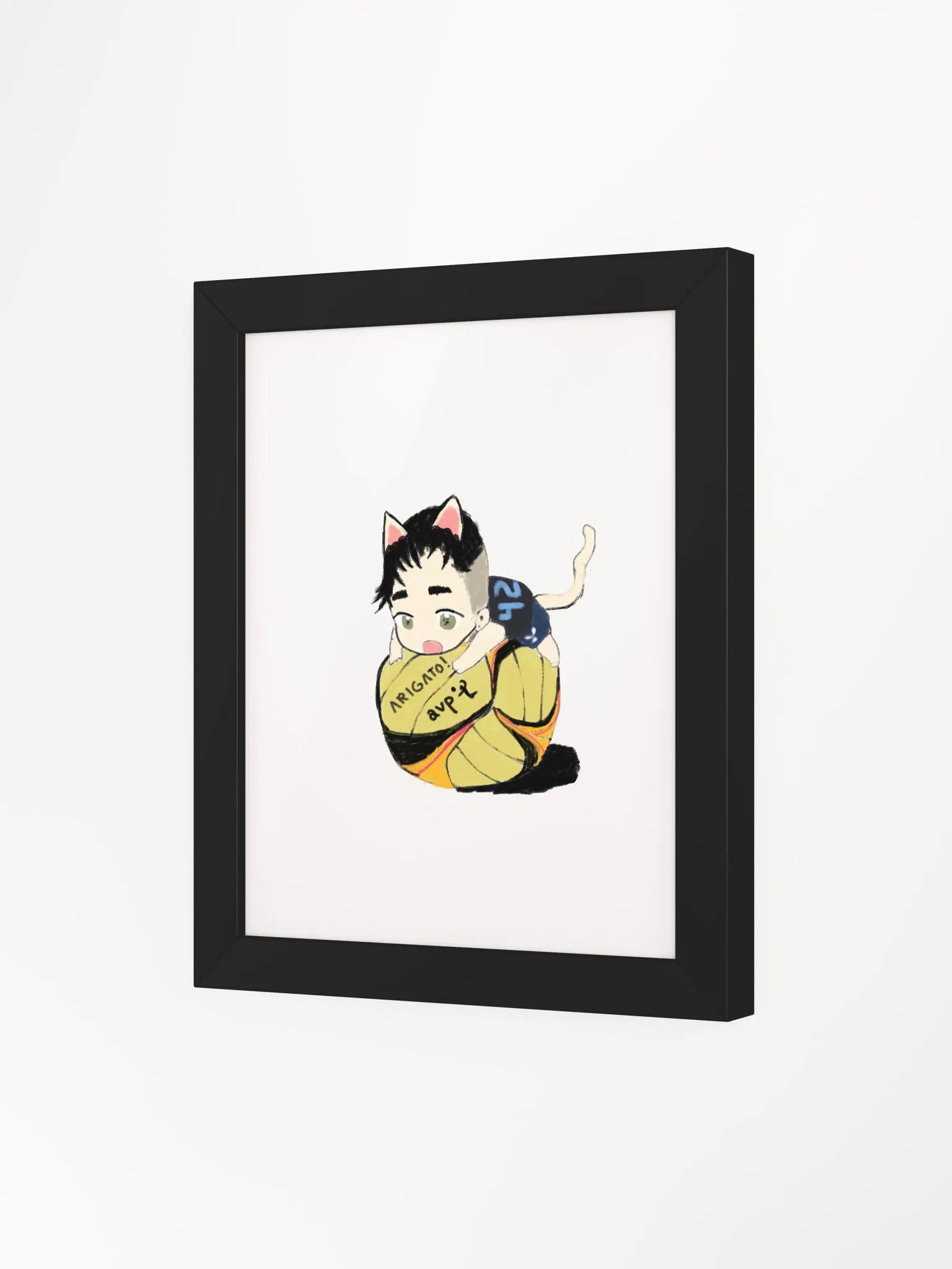 Arigato Neko Volleyball Poster product image (49)