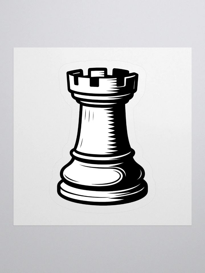 Classic Chess Rook Sticker product image (3)