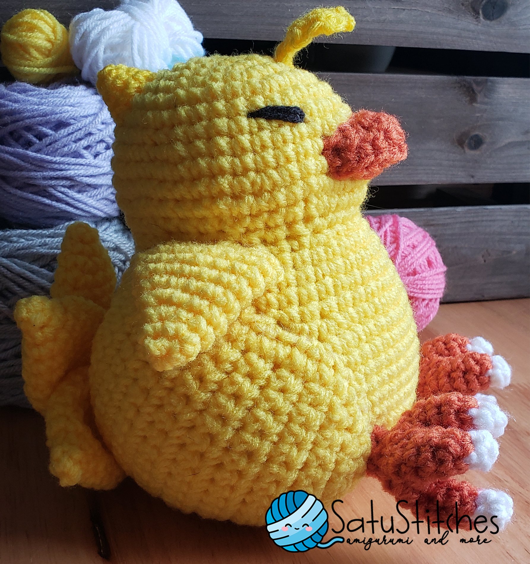 Fat Chocobo Crochet Pattern product image (1)