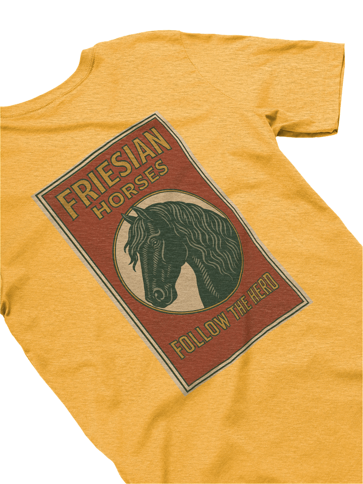 Vintage Friesian horses premium t-shirt product image (1)