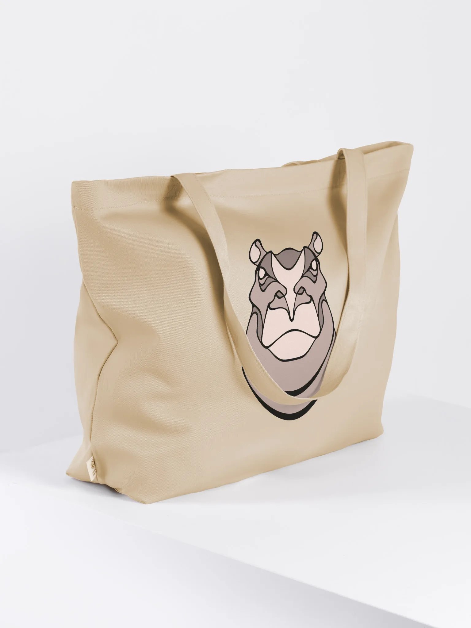 Mighty Hippo Tote Bag product image (4)