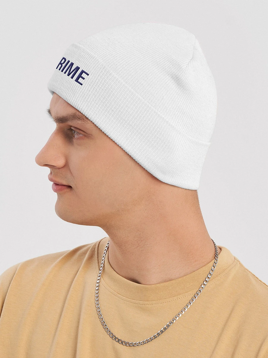 Law & Crime Cuffed White Beanie product image (5)