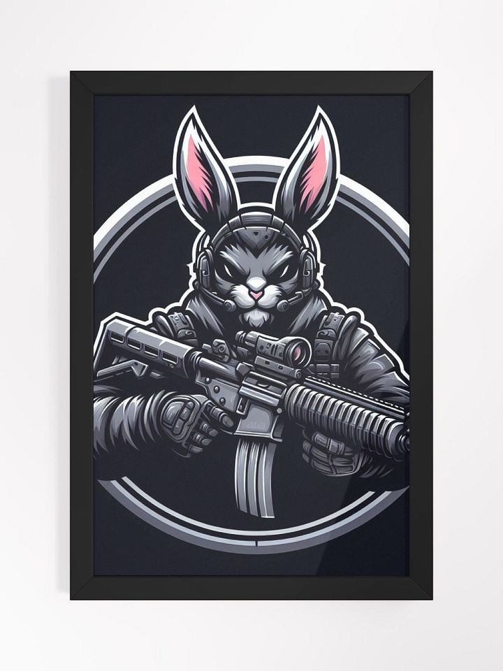badass rabbit poster product image (1)