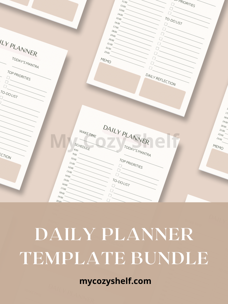 Daily Planner: Printable New Year PDF Organizer for Productivity & Goal Setting product image (3)