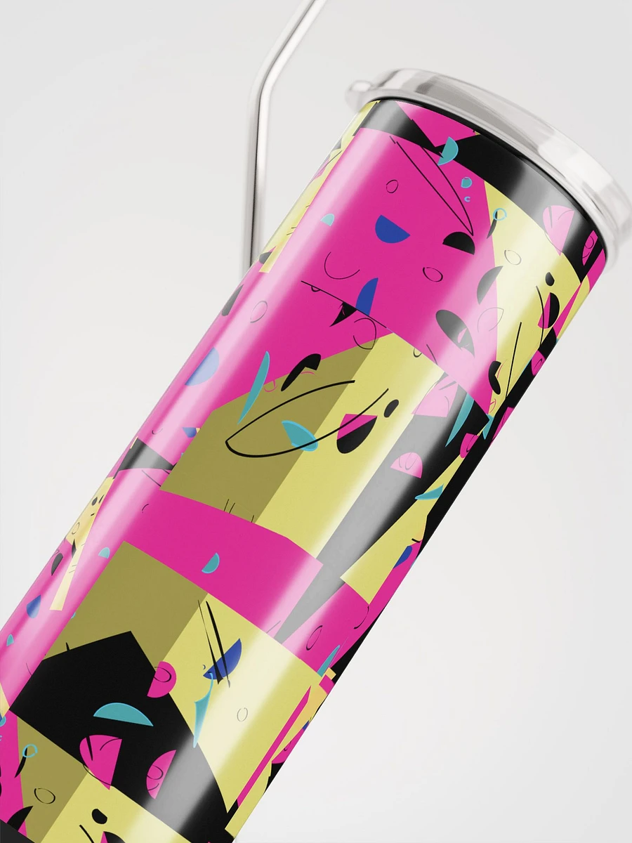 Miniaday Designs Stainless Steel Tumbler Abstrac in Pink product image (5)