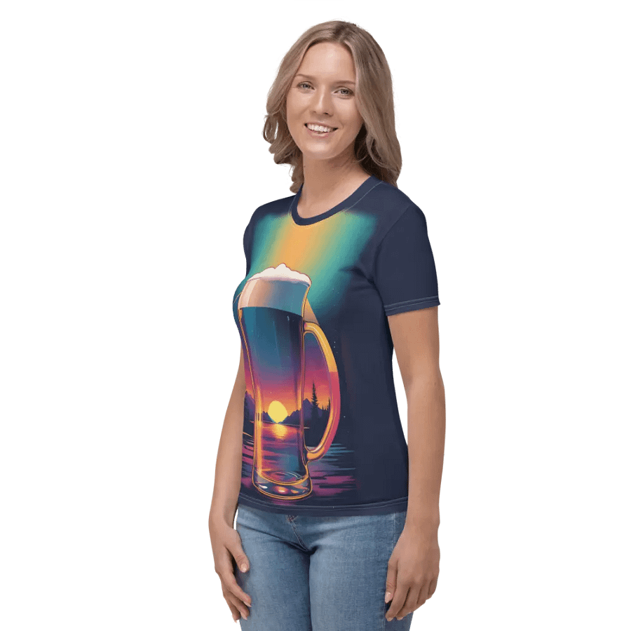 Beer Sunset All Over Print T-shirt product image (4)