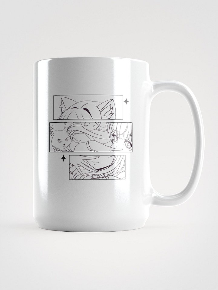 Manga Cat Ears White Glossy Mug product image (1)