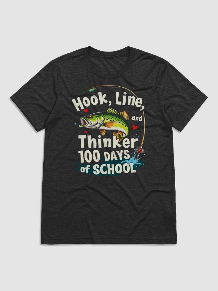 100 Days of School Fishing T-Shirt product image (1)