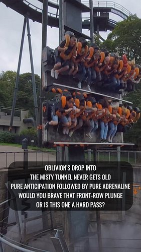 Oblivion's drop still packs a punch! 👊

The original B&M dive coaster opened at Alton Towers all the way back in 1998, and wh...