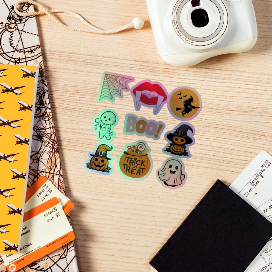 Spooky Holographic Halloween Sticker Sheet product image (7)