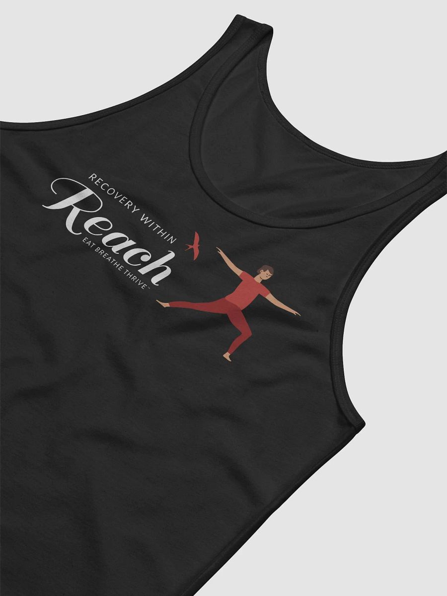 Recovery within Reach | black tank warrior pose product image (3)