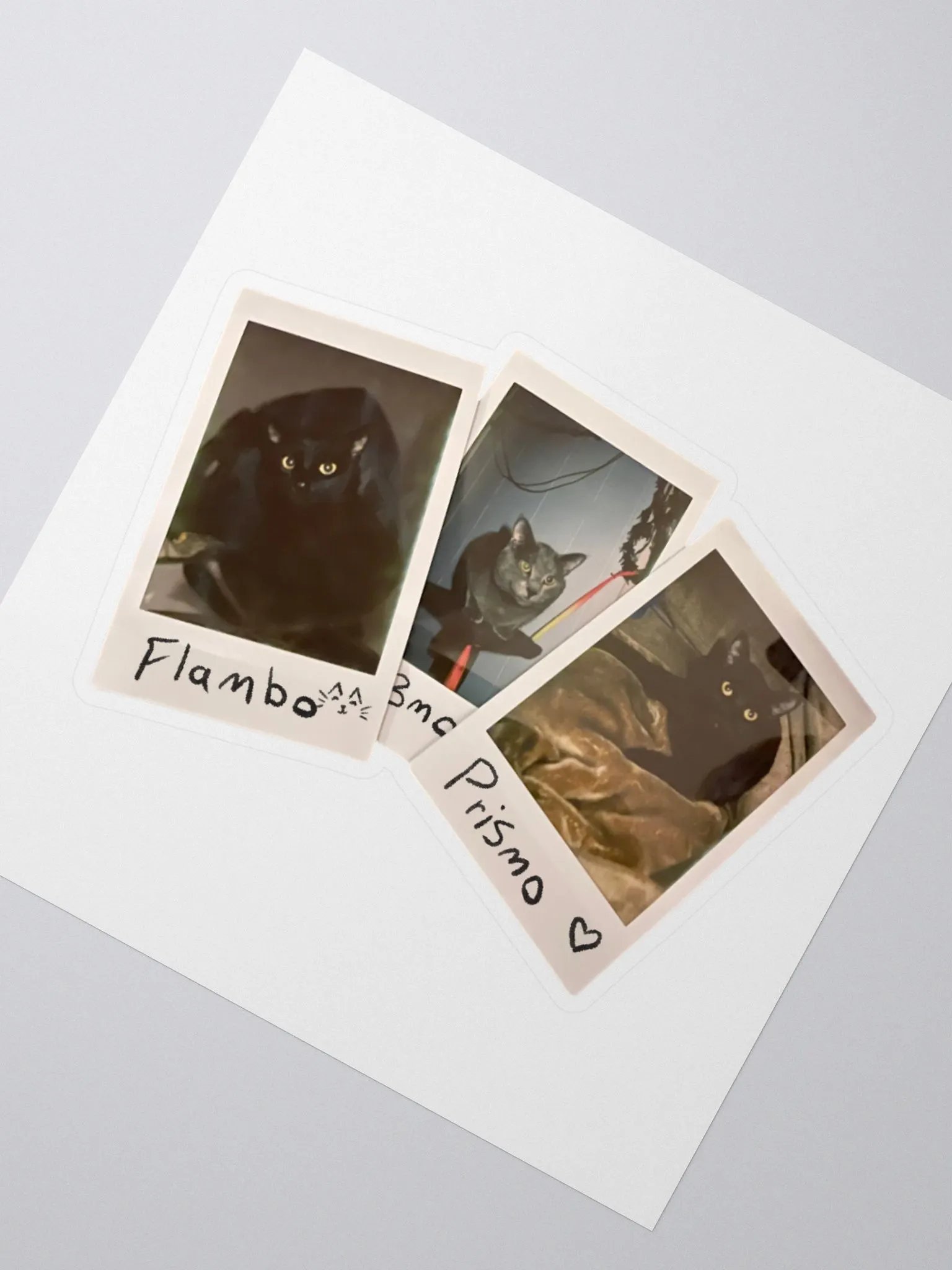 Flam, Beem, Pris Polaroids Sticker product image (2)