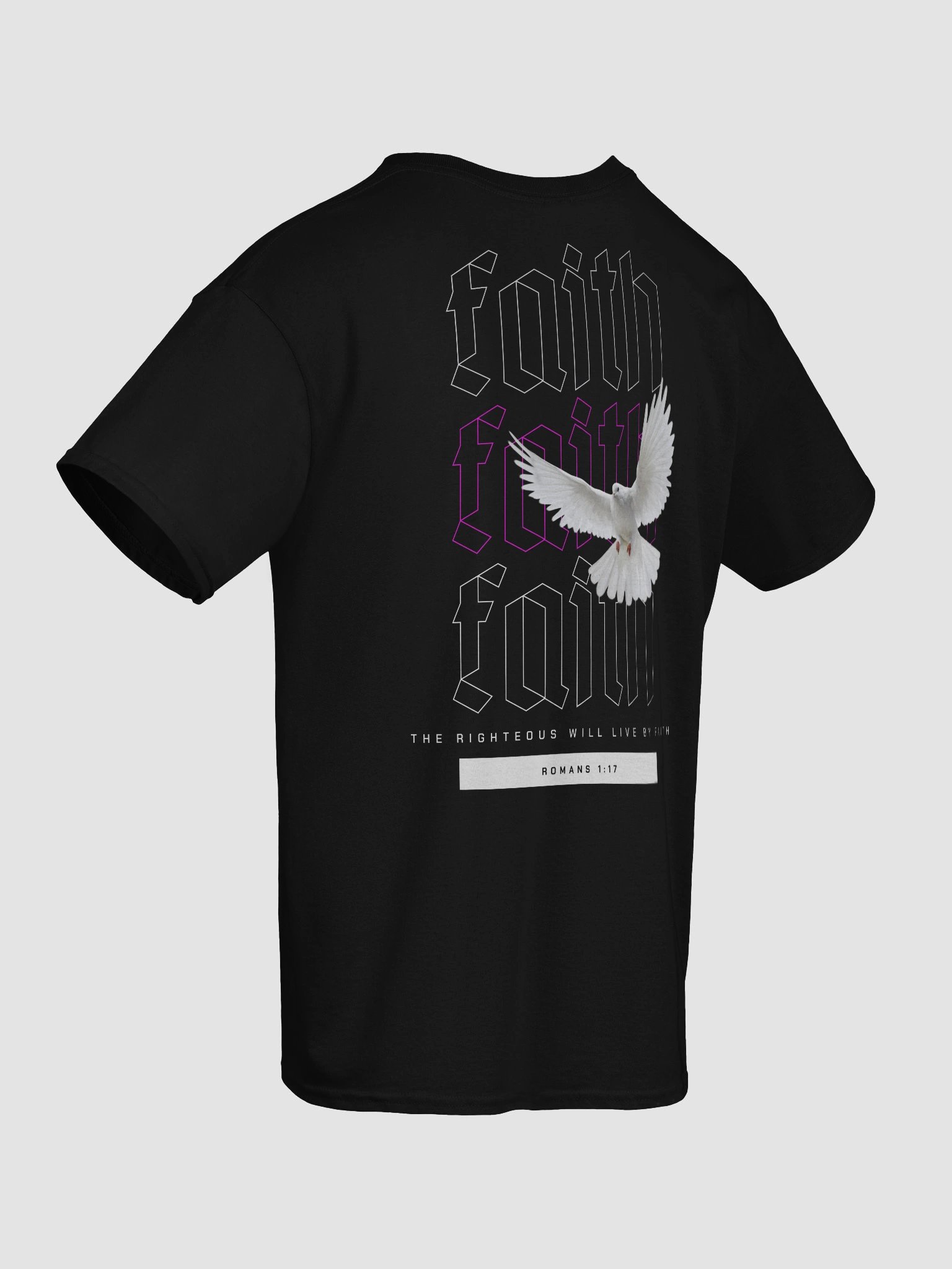 Romans 1:17 - Live By Faith Unisex T-Shirt product image (3)