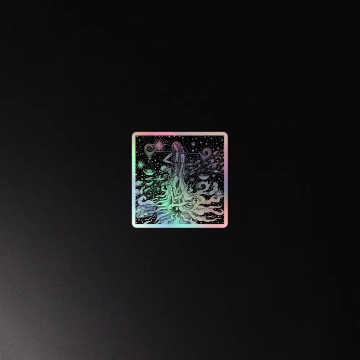 Libra Zodiac, Holographic Sticker Sheet product image (2)