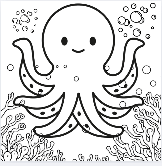 100 Cute Ocean Animals Coloring Pages For Adult and Kid Coloring Pages Printable Digital Instant Download PDF product image (5)