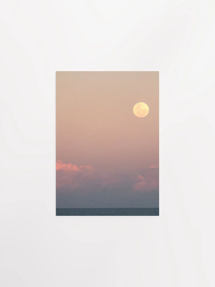 Moonrise and sunset - wall art product image (1)