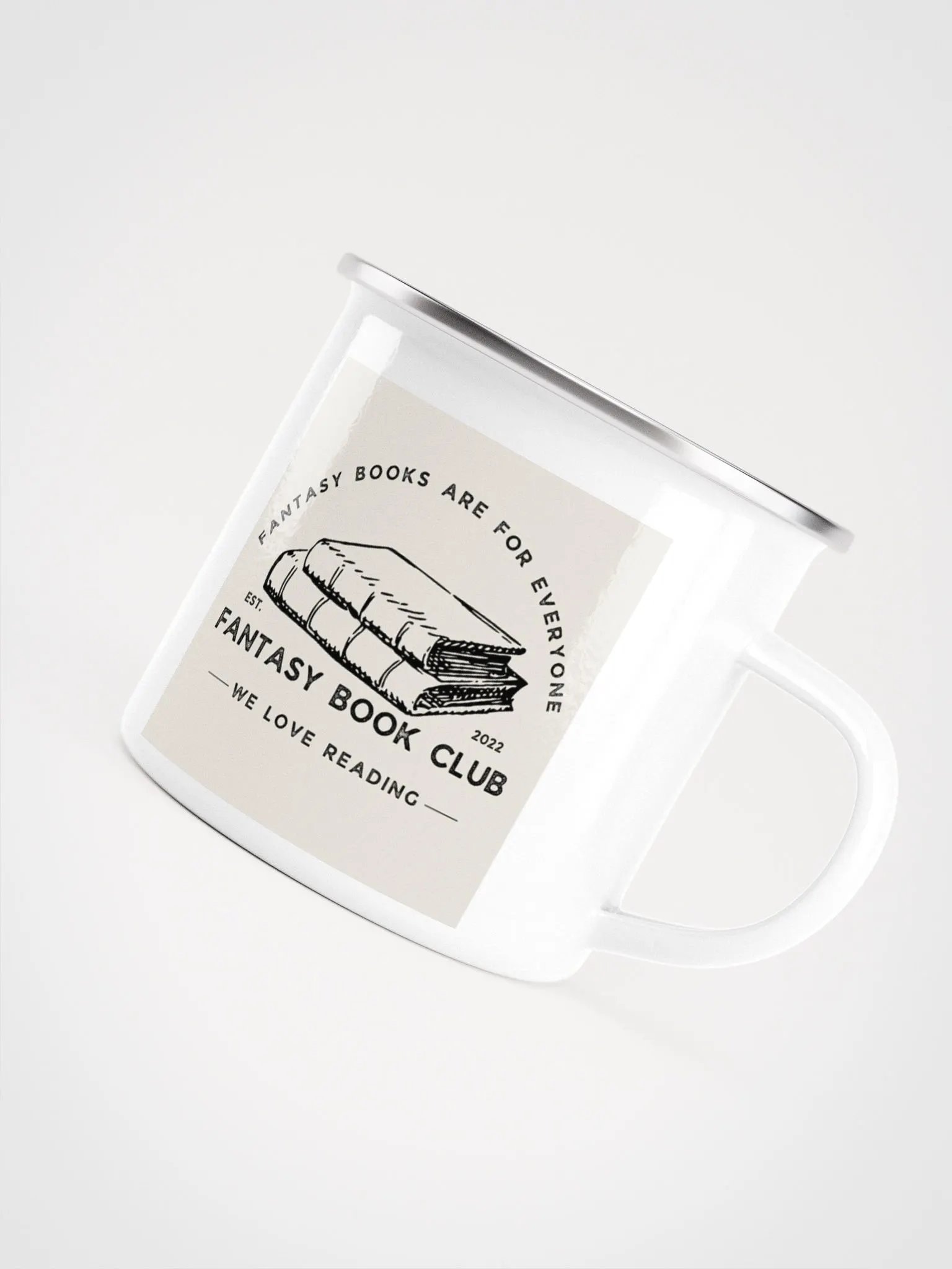Fantasy Book Club: Fantasy Books Are For Everyone enamel mug product image (5)