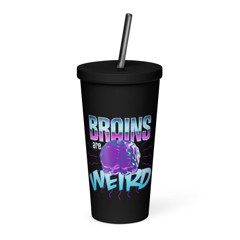 Brains Are Weird Straw