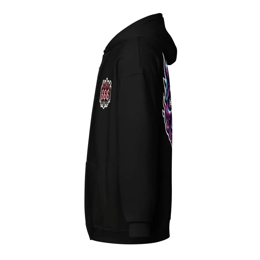 Elder Emos 666 Purple Zip Hoodie (Unisex) product image (5)
