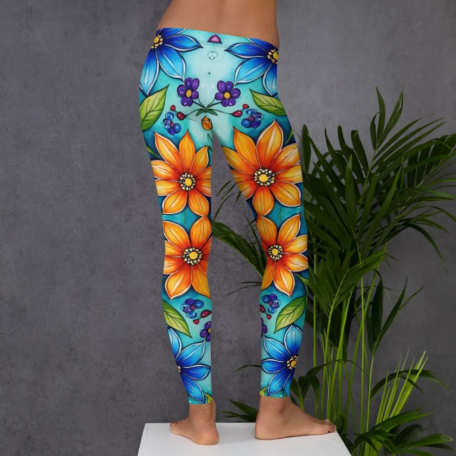 Leggings – Multicolor Floral Print for Vibrant & Stylish Comfort product image (6)
