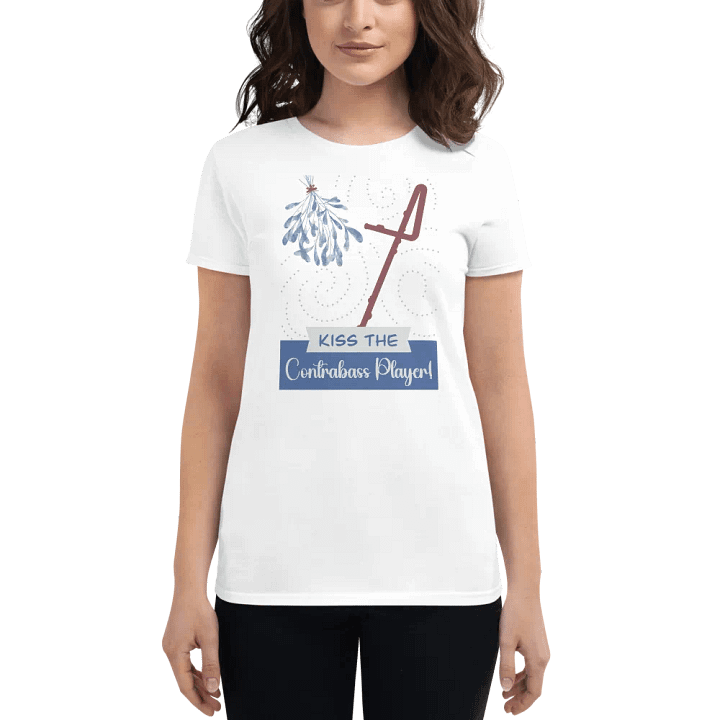 Contrabass Flute - Kiss The Flute Player - Women's Fit Short Sleeve product image (2)