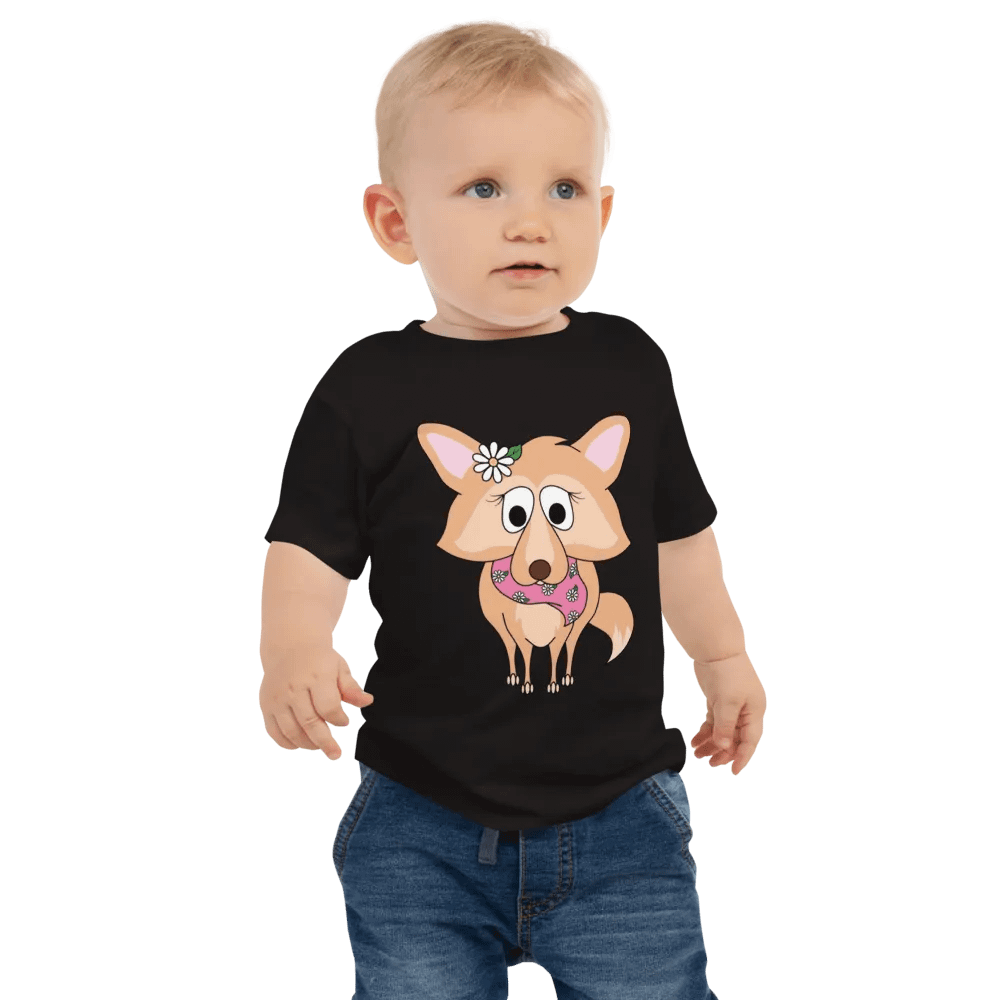 Floral Pup Baby Tee product image (1)