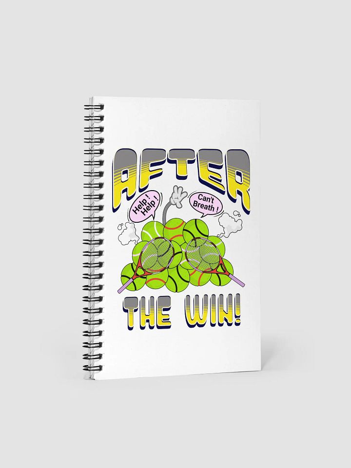 After The Win Tennis Whimsical Ball Chaos Spiral Notebook product image (2)