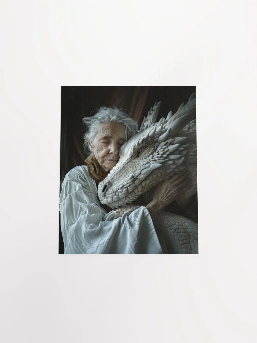Elder lady with her dragon 01 - Poster product image (24)