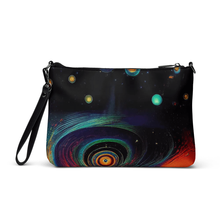 premium faux leather Cosmic Spiral All-Over Print Crossbody Bag product image (3)