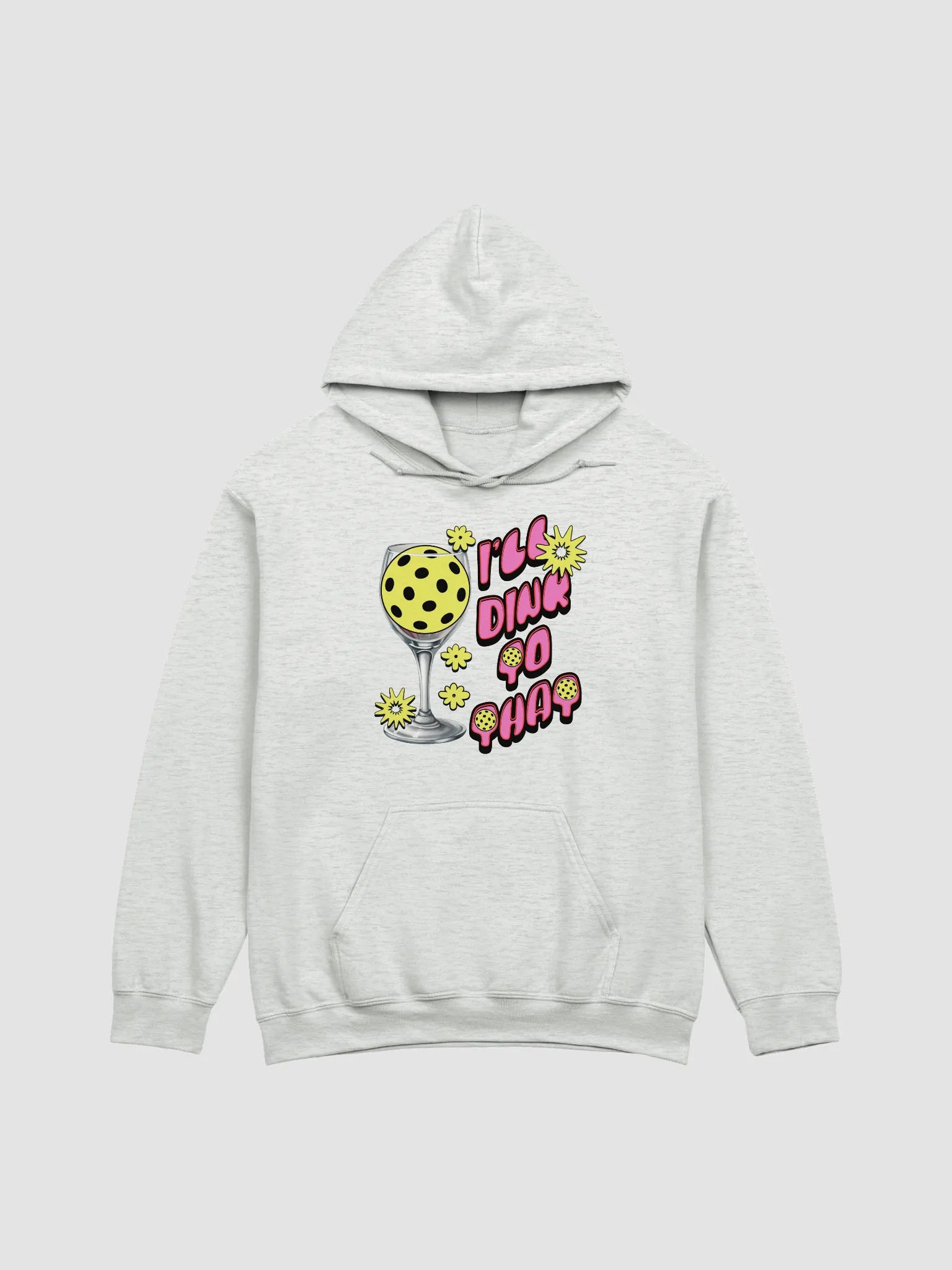 Ill Dink To That Pickleball Starburst Wine Glass Hoodie product image (22)