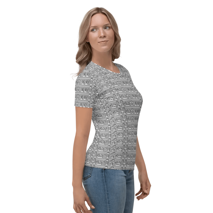 Hotwife Magic 3D illusion print fitted shirt product image (8)