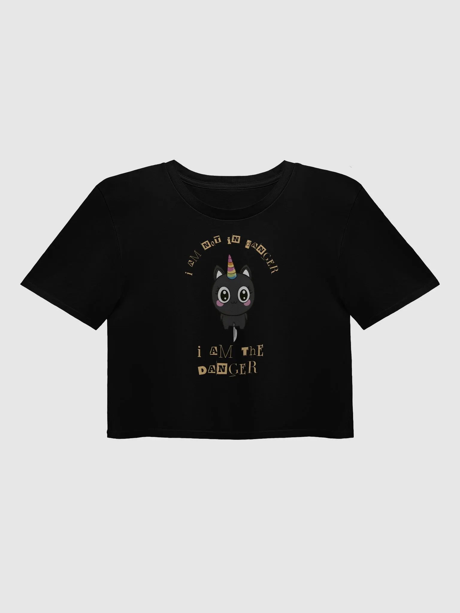 I AM THE DANGER Unicorn Crop Top product image (1)
