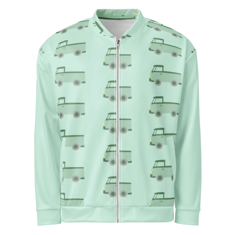 Vibrant Grid Cars All-Over Bomber Jacket product image (2)