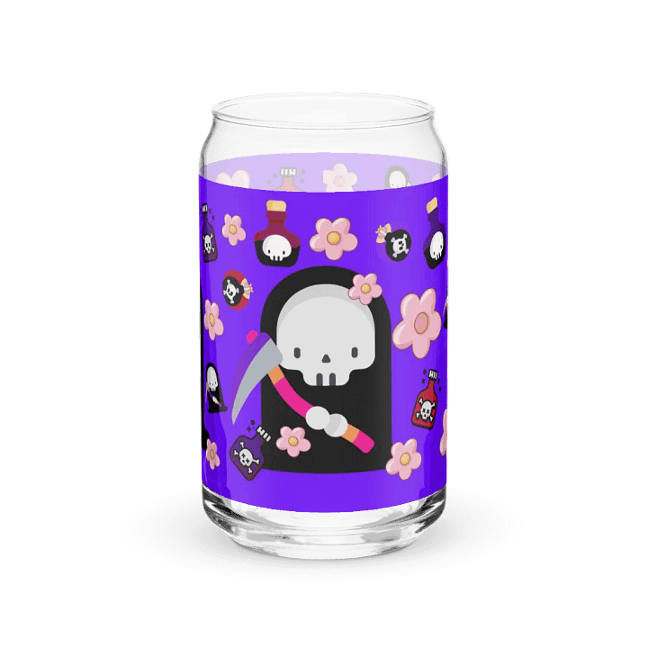 Purple Grim Reaper Glass Tumbler product image (2)