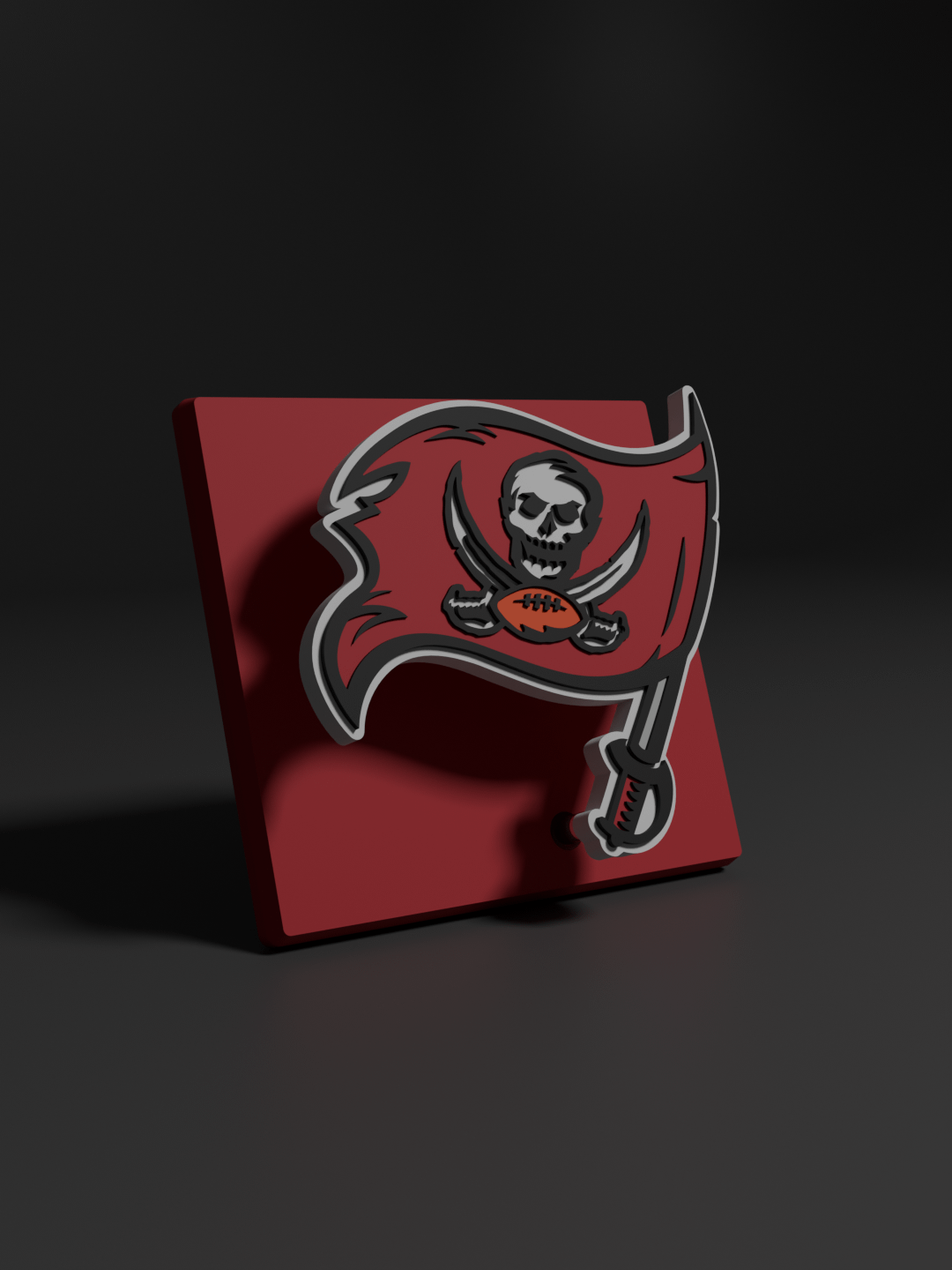 Tampa Bay Buccaneers 3D Printed Floating Logo Sign (Digital File Only) product image (1)
