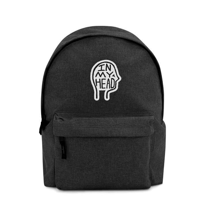 In My Head embroidered backpack product image (1)