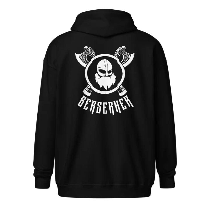 REXNOR Berserker Zip Hoodie (White Logo) product image (1)