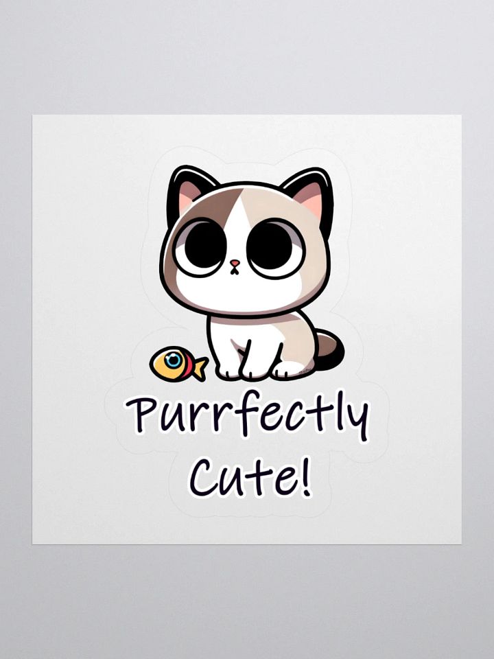 Purrfectly Cute Cat Sticker product image (2)