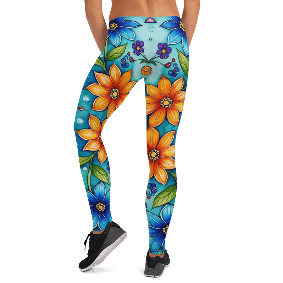 Leggings – Multicolor Floral Print for Vibrant & Stylish Comfort product image (12)