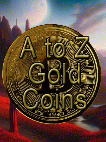 ANIMATED 3D A-Z GOLD CRYPTO COINS product image (1)