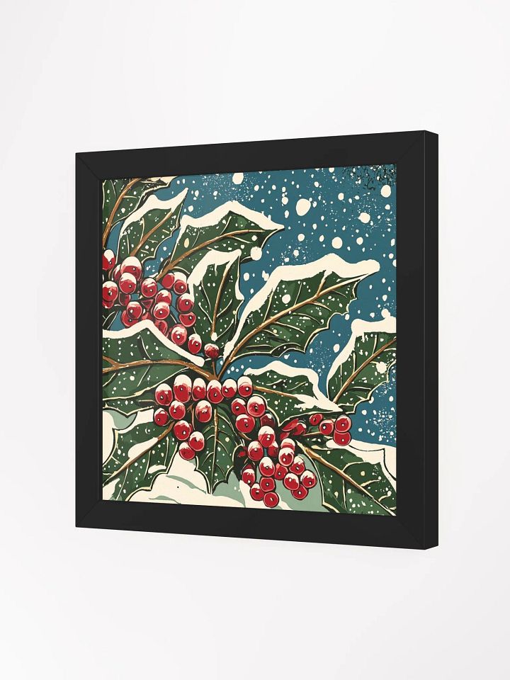 Winter Wonderland Holly Framed Poster product image (23)