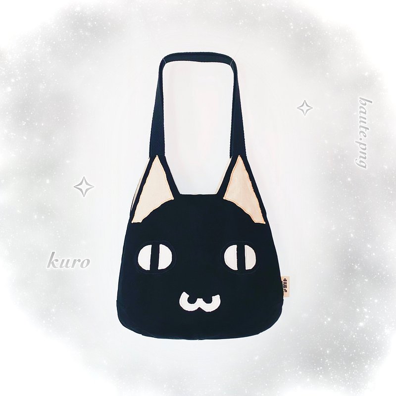 kuro tote bag (small :3) 𓈒⟡₊⋆ {preorder}
