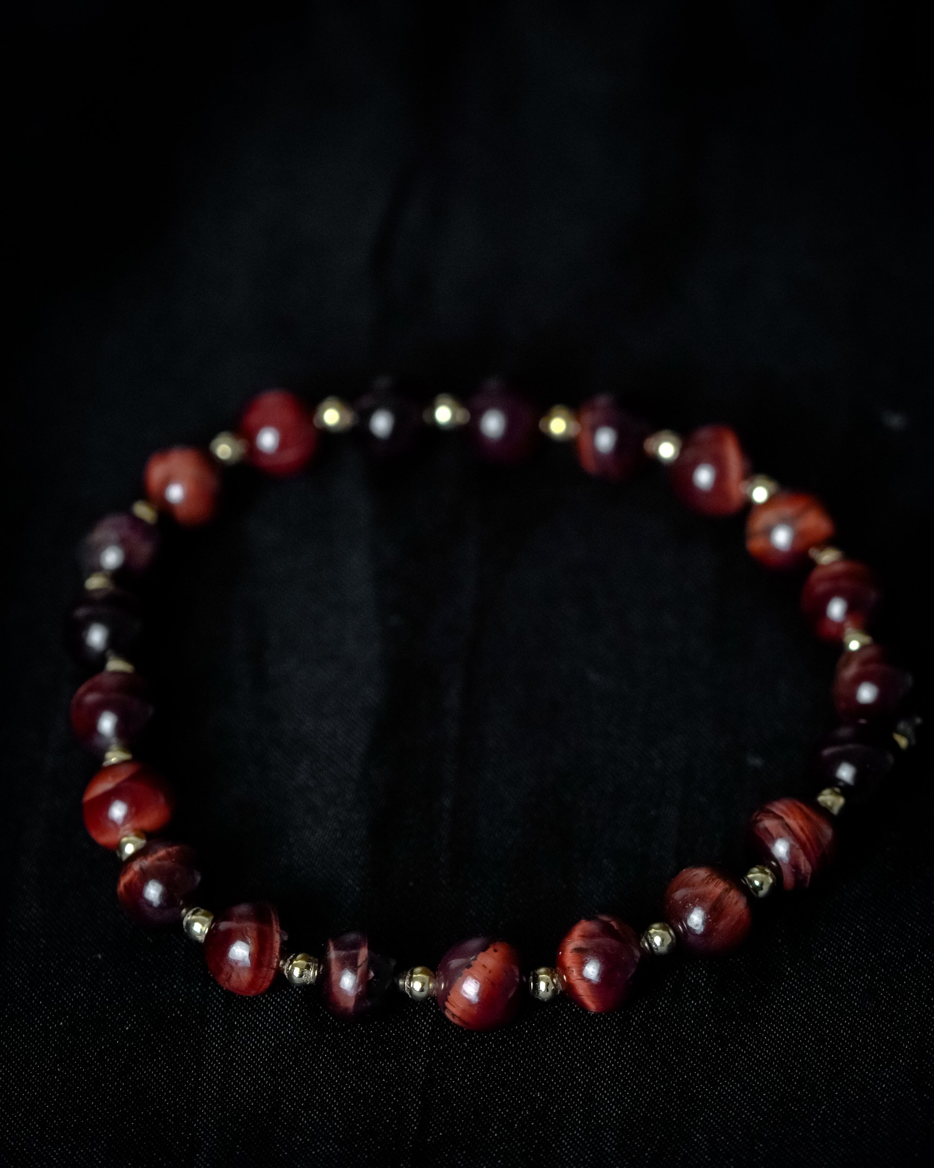 7" Red tiger's eye & Gold product image (2)