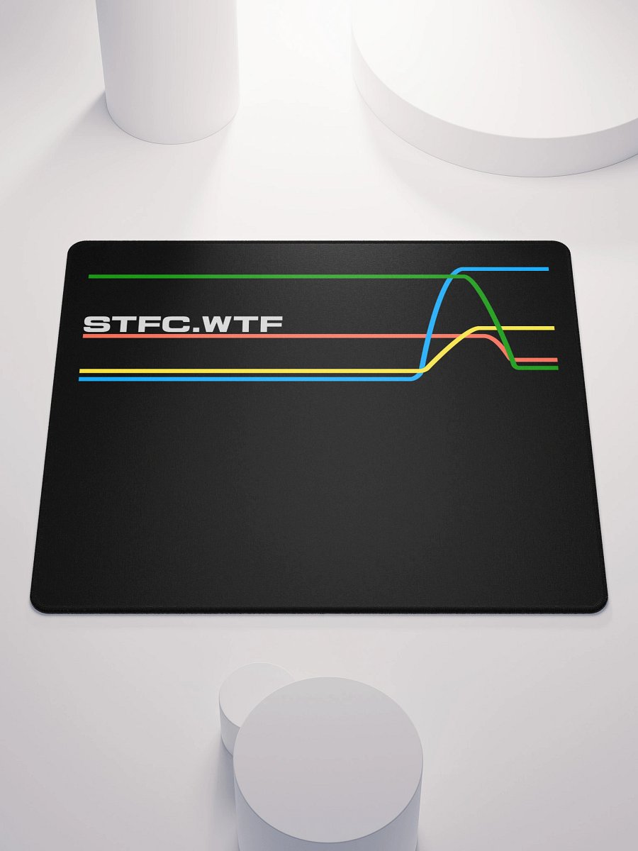 80s Inspired STFC.WTF graph lines Mousepad product image (1)
