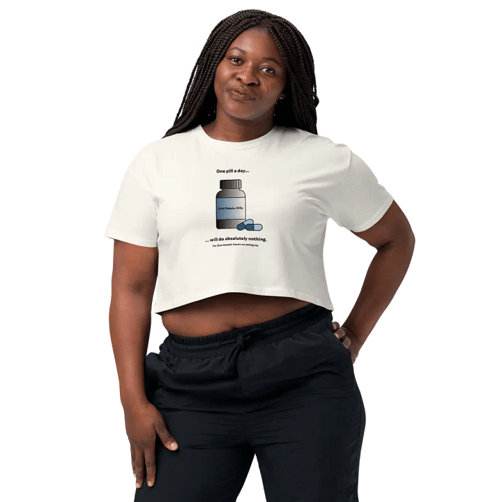 Anti-Delulu Pills | Chan Biased Crop Top product image (57)