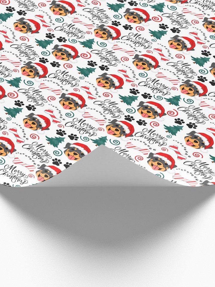 Rottweiler Christmas Gift Wrapping Paper product image (2)
