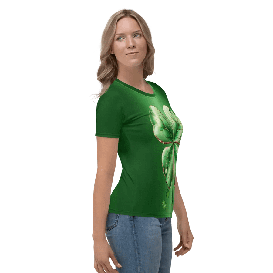 Four Leaf Clover St. Patricks Day All Over Print T-shirt product image (5)